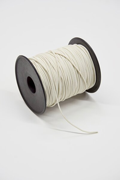 Dokumarkt Λεπτό στρογγυλό λάστιχο 1,5 mm - Λαστιχένιο κορδόνι - Αξεσουάρ - Λάστιχο διακόσμησης - 100 μέτρα