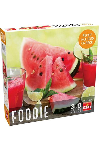 Goliath Foodie Puzzles: Watermelon Smoothie, 300-piece Puzzle with a Finished Size of 19.5" x 14.25!