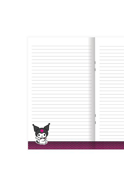 KESKİN COLOR Licensed Kuromi A4 80 Sheets Lined Cardboard Cover Spiral Notebook