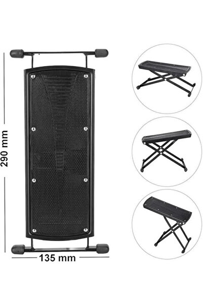 AyrStore Gitar Ayak Sehpası Metal - Foot Stool - Gitar Ayaklığı