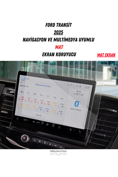 UniqAnatolia Ford Transit 2025 Navigation and Multimedia Compatible Matte Scr...