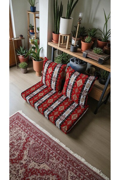 BARERMO Mini Şark Köşesi, Otantik Yer Minderi, Minder Süngerli Yer Minderi, k...