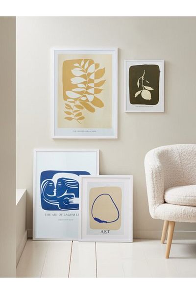 OEM Set of 2 photo frames OSCAR 40x50cm white A3 passepartout