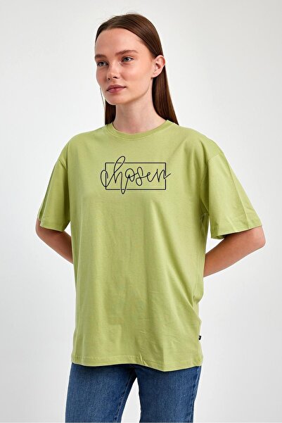 Nemonti Γυναικείο μπλουζάκι Oversize με στάμπα