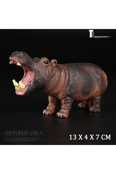 choice2 مجسمات حيوانات برية من سيكا دي، بدون صندوق، محاكاة فرس النهر، فيل، أس...