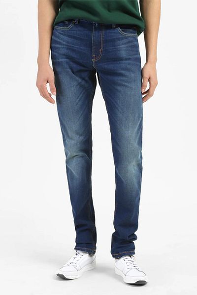 Levi's Men's 512 Blue Slim Tapered Fit Mid Rise Jeans