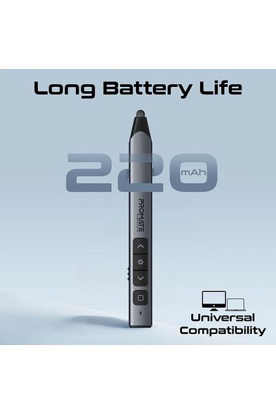 Promate Universal Intuitive Wireless Presenter with Stylus Pen