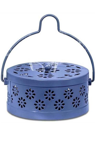 Generic Portable Mosquito Coil Holder - Vintage Plum Blossom Incense Tray, Sandalwood & Metal Burner with H