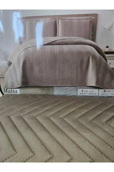 AKSU HALI Modeern Velour Lux Mattress Topper Merinos Golden Home 200X 240 50X70 2 Pillows