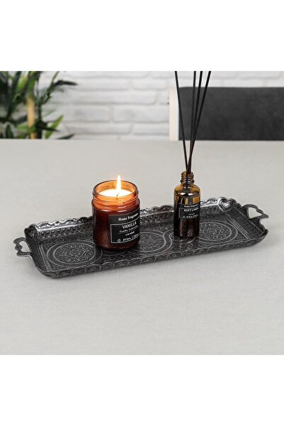 E orient صينية تقديم مشروبات الشاي والقهوة العثمانية التركية مستطيلة الشكل