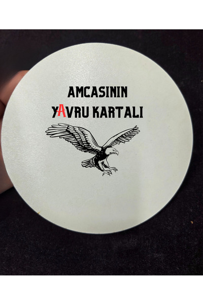 lupi Temali Amca Written Wooden Door Decoration