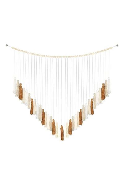 Generic SYOSI Large Macrame Wall Hanging, Boho Wall Decor with Wood Beads Woven Tapestry, Colorful Tassel G