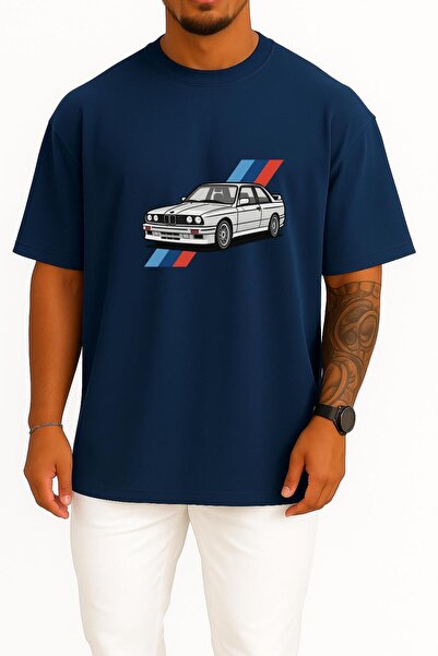 Bahriyeli Collection oversized E30 M3 Σχεδιασμένο μπλουζάκι Unisex με σχέδιο στήθους