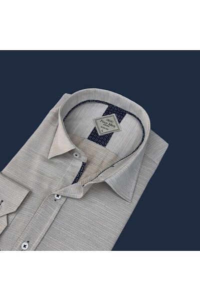 GÖMLEK GALERİSİ Slim Fit Slim Fit Plain Long Sleeve Men's Shirt