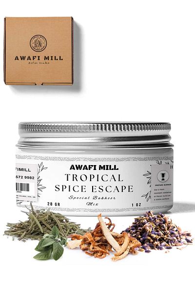 Generic Awafi Mill AWAFI MILL Tropical Spice Escape Bakhoor Mix â€“ Specially Created Incense for a Calming