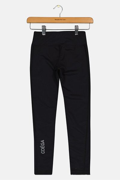 Coega Sunwear Kids Girl Brand Logo Swim Leggings, Black