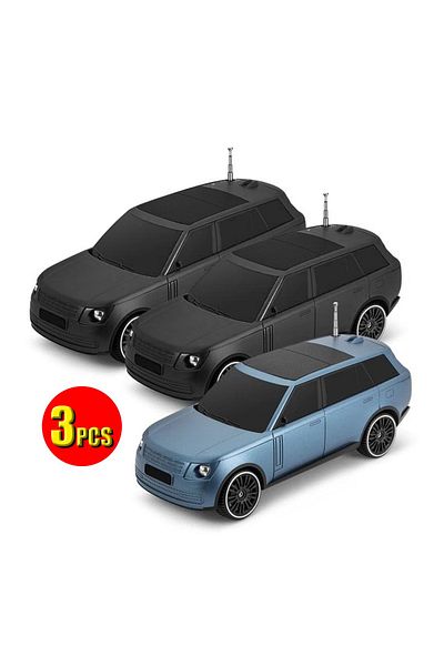 WUF 3 pcs Car Shaped Bluetooth Speaker Auto Series 5W Bluetooth Speaker 2 black +1 Blue