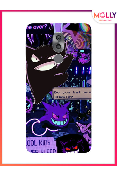 Molly Black Midnight Glitch Pattern Silicone Case for Huawei Gr5 2017