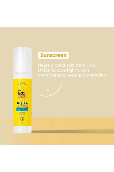 LUXE ORGANIX واقي الشمس اليومي أكوا واسع الطيف