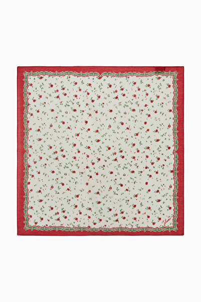 Jolamier Patterned Cotton Scarf Flowers