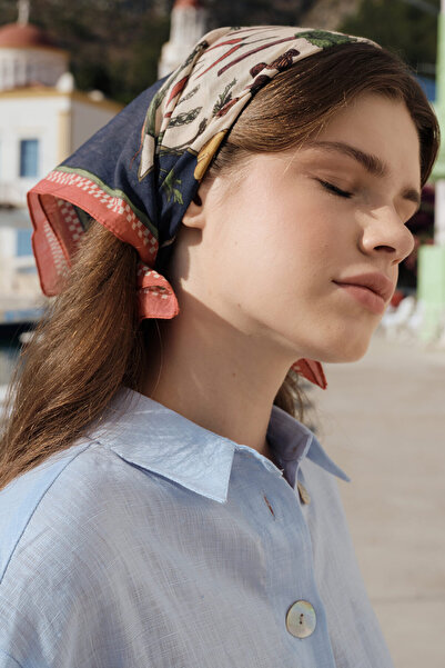 Jolamier DESENLİ PAMUKLU FULAR VEGETABLE