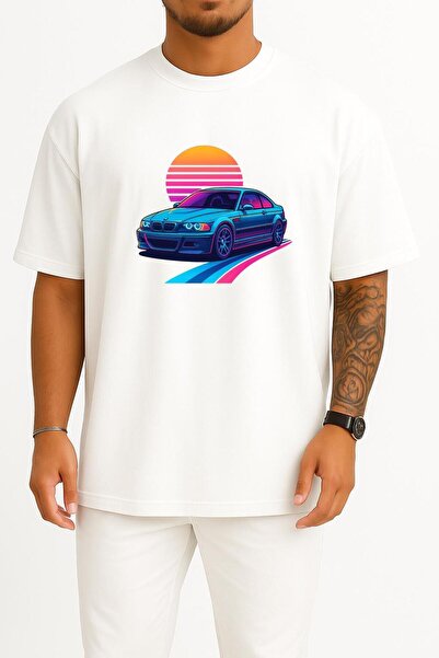 Bahriyeli Collection oversized E46 M3 Σχεδιασμένο μπλουζάκι Unisex με σχέδιο στήθους
