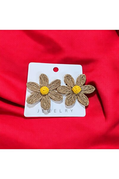 Store Brown Flower Earrings