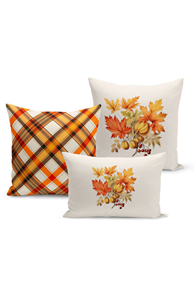 Bertille Home Σετ καλύμματα μαξιλαριών ριχτάρι 3 τεμαχίων με ψηφιακή εκτύπωση...