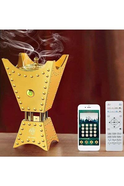 Generic TIGER Arabic Electric Metal Oud Burner with Full Quran Speaker â€“ SQ-668 | Smart Bluetooth Bakhoor