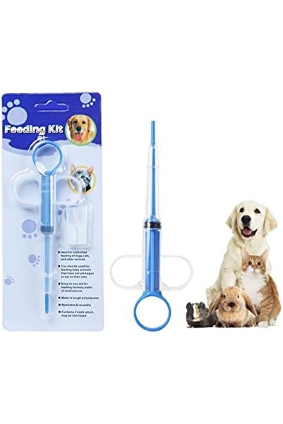 Generic Pet Pill Dispenser, Syringe for Pets, Medicine Dispenser, Made of Plastic, with 2 Soft Ti