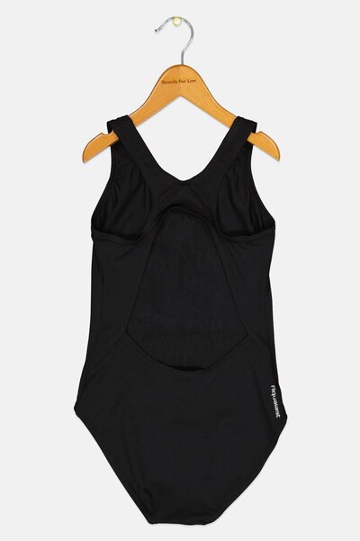Zoggs Kids Girl Brand Logo One Pieces Swimwear, Black