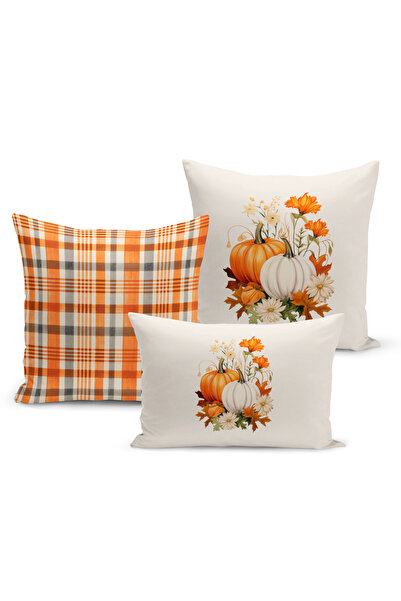 Bertille Home Σετ καλύμματα μαξιλαριών ριχτάρι 3 τεμαχίων με ψηφιακή εκτύπωση...