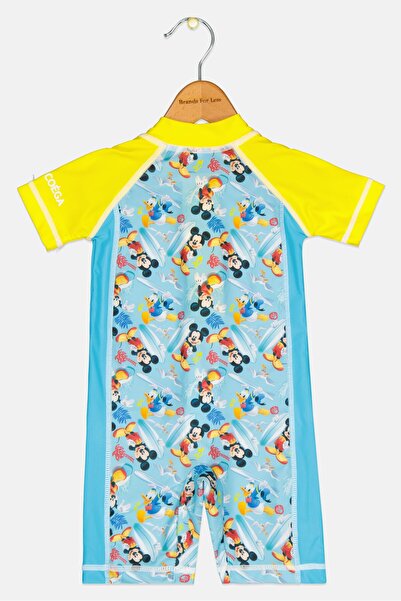 Coega Sunwear Disney x Coega Sunwear Toddlers Boy Allover Print Rash Guard, Multicolor