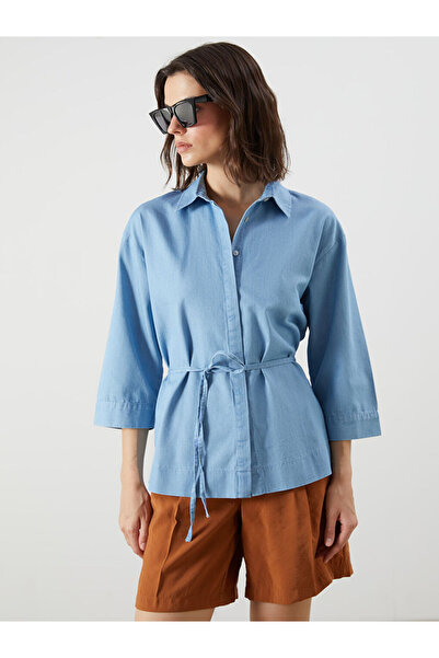 LC Waikiki Women's Jean Shirt with Belt by Uzg Store for Style Enthusiasts