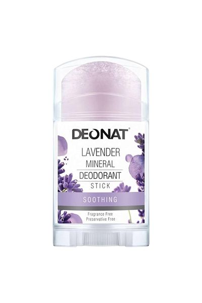DEONAT Lavender Mineral Deodorant Stick Soothing 100g Product of Thailand