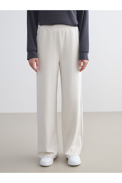 LC Waikiki Bej Beli Lastikli Kadın Eşofman Altı