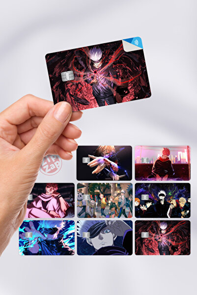 ZipZap ملصق تغليف بطاقات جوجوتسو كايسن 8 قطع