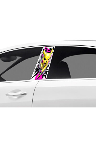 Çağlayan Reklam رقائق تغليف عمود باب السيارة بنمط بيكاتشو (مجموعة يمين ويسار)...