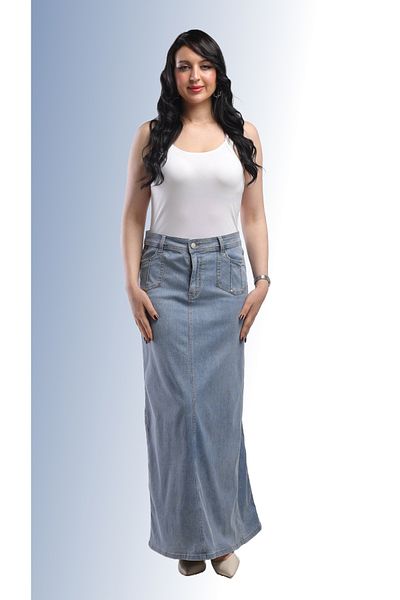 SUGA Easy Style Denim Skirt for Summer