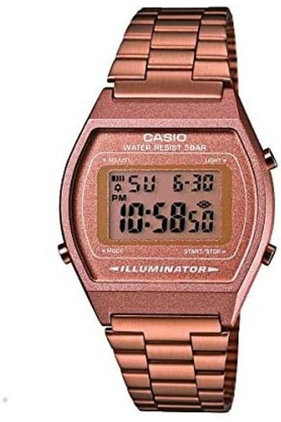 Casio Unisex Watch - B640WC-5ADF Rose Gold Dial, Rose Gold Band