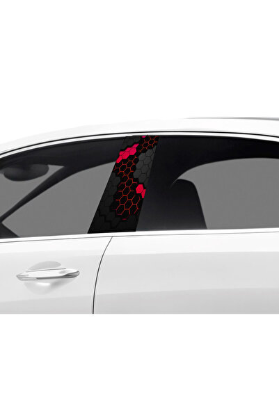 Çağlayan Reklam طلاء عمود باب السيارة بنمط فويل (مجموعة اليسار واليمين) (قطعت...