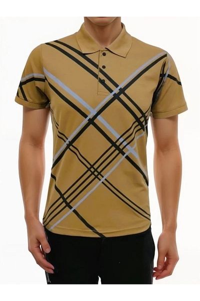 iza Urban Outfitters Collared T-Shirt in Rosy Brown