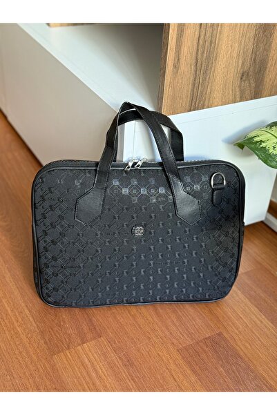 Bagnest Patterned Black Waterproof Laptop and Briefcase