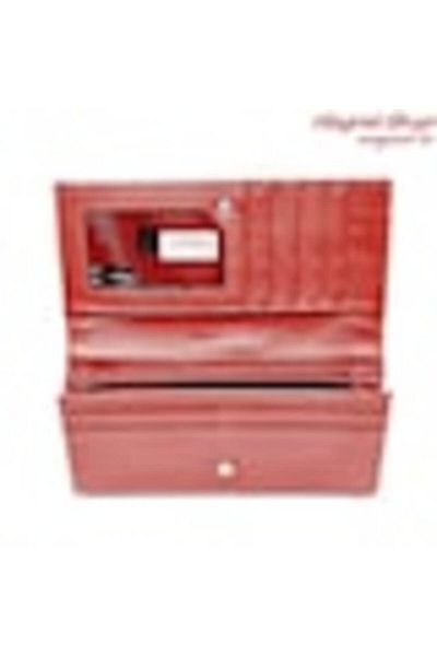 OEM Women's wallet, Hassion, made of genuine leather, garnet red 1519