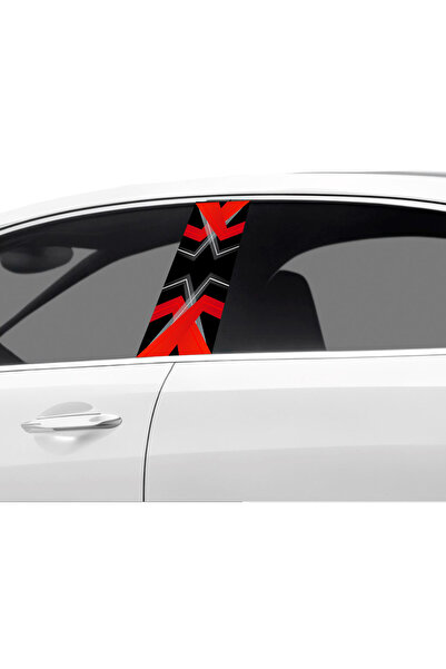 Çağlayan Reklam طلاء عمود باب السيارة بنمط فويل (مجموعة اليسار واليمين) (قطعت...