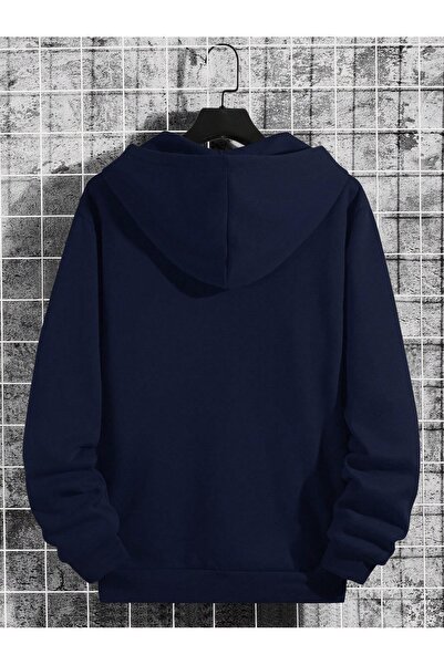 Flood Of Style Синій унісекс синій ведмідь в окулярах з принтом на капюшоні