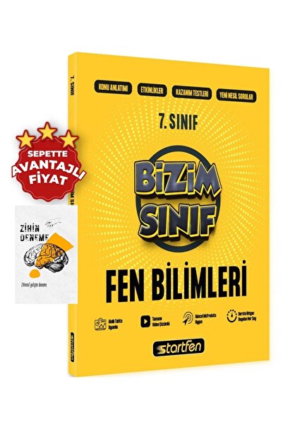 Startfen 7.SINIF FEN BİLİMLERİ BİZİM SINIF K.A FASİKÜLLERİ-ZİHİNDENEME-KP449