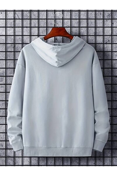 Flood Of Style Gray Men's Gray Bad Boy Printed 3 Thread Hooded Hoodie