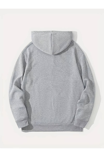 Flood Of Style Gray Men's Gray Made in 1982 Printed 3 Thread Hooded Hoodie