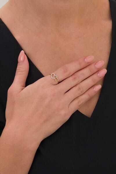 FERMAS KUYUMCULUK 14 Ayar Kalpli Çıtır Altın Yüzük